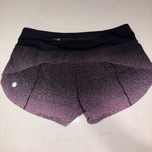 lululemon athletica Black and Pink Athletic Shorts